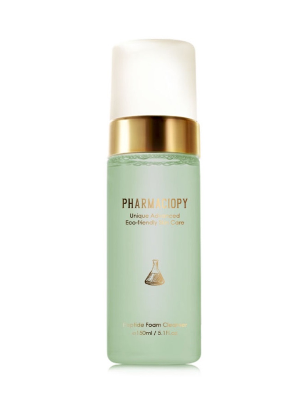 Pharmaciopy Peptide Foam Cleanser 150mL/5.1 oz Mild Gentle AHA Alfalfa No Cap